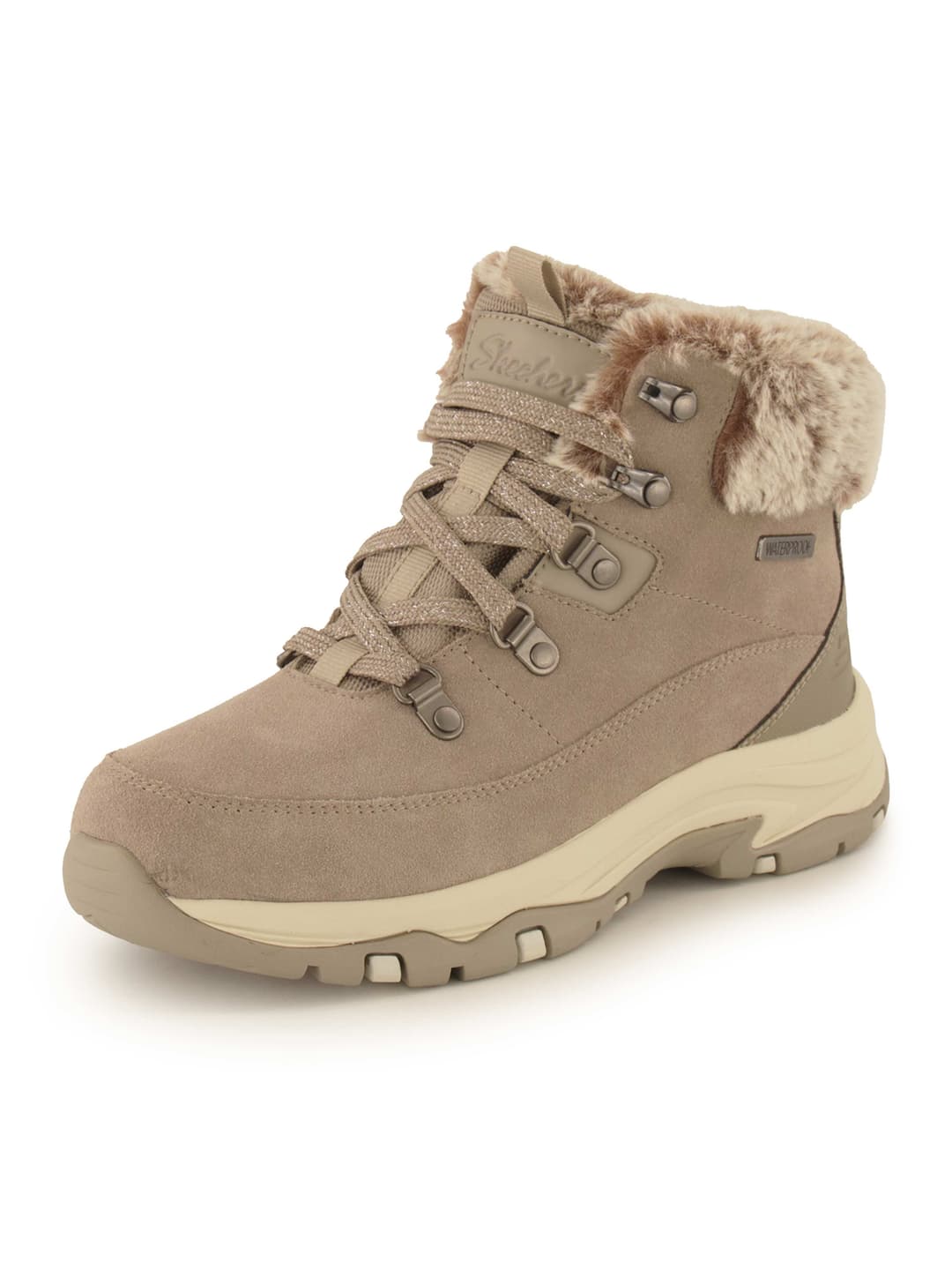 Skechers Schnürboots, Damen , Beige 38