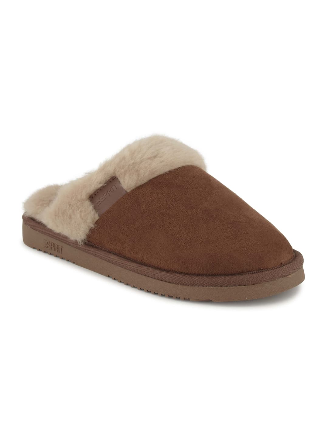 Esprit Geschlossener Hausschuh, Damen , Braun 41