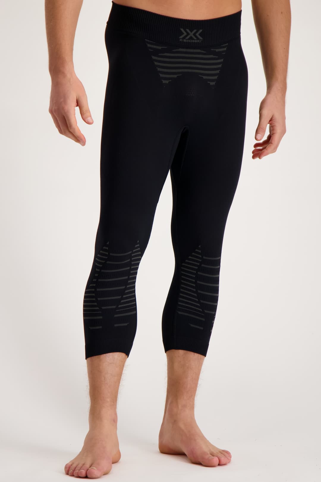 X Bionic Invent 4.0 Herren 3/4 Thermohose Schwarz, Herren, Größe: XL