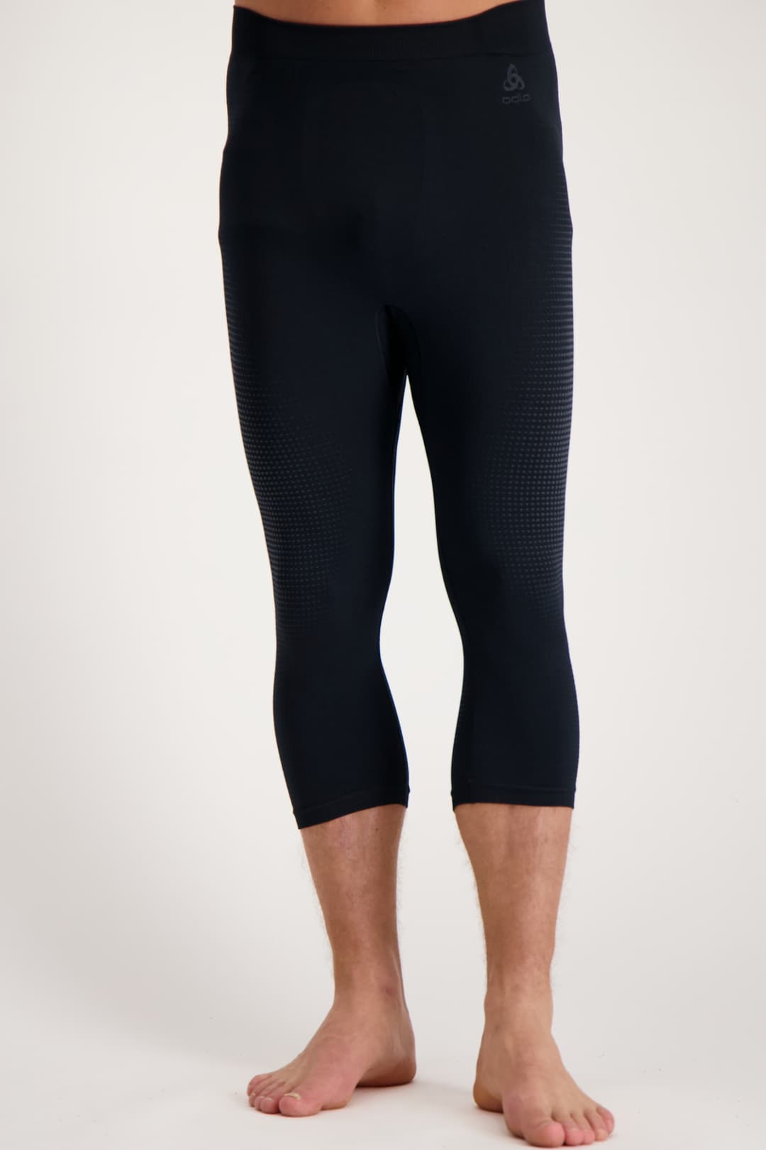 Odlo Performance Warm ECO Herren 3/4 Thermohose Schwarz, Herren, Größe: S
