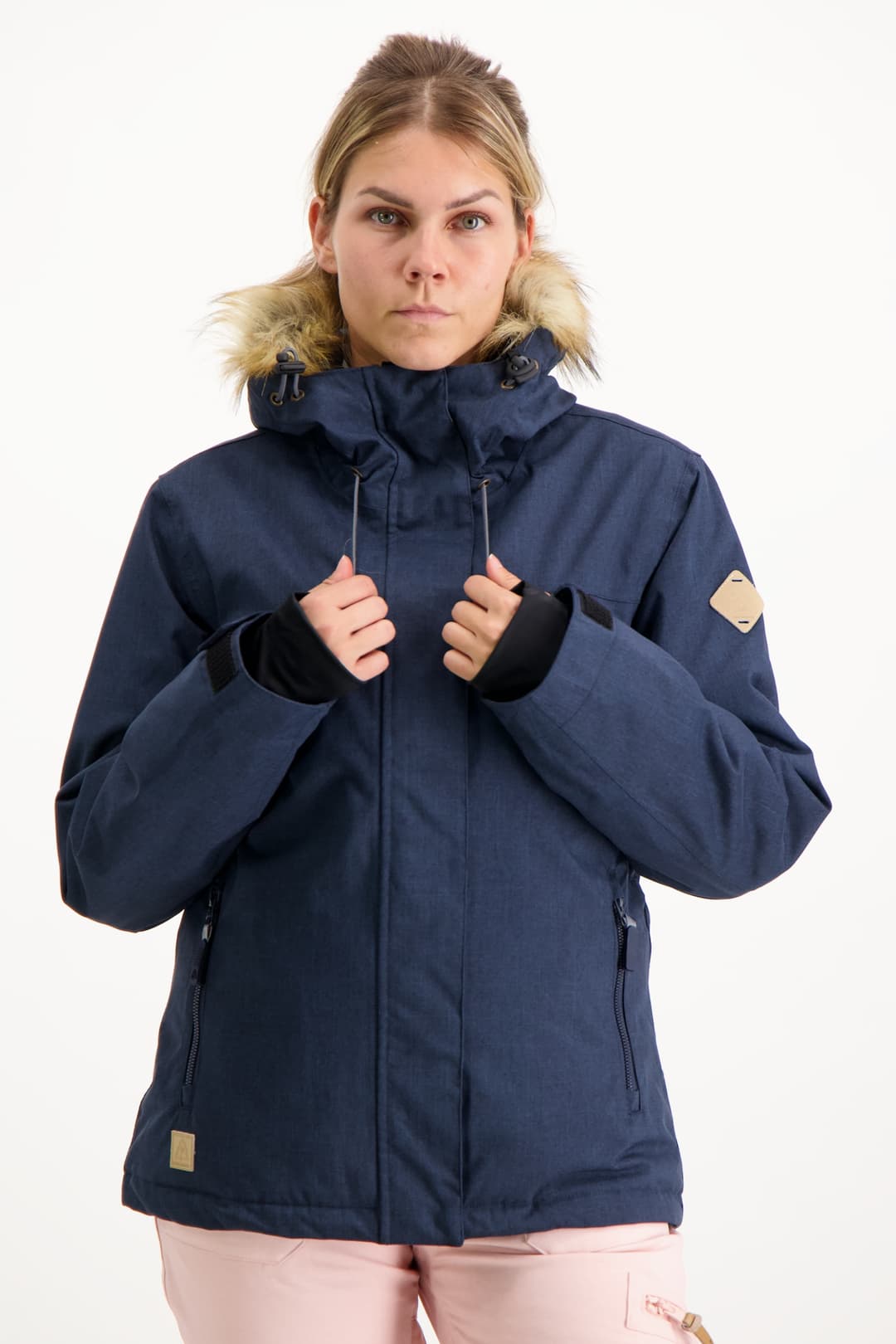 BEACH MOUNTAIN Damen Snowboardjacke Blau, Damen, Größe: 34