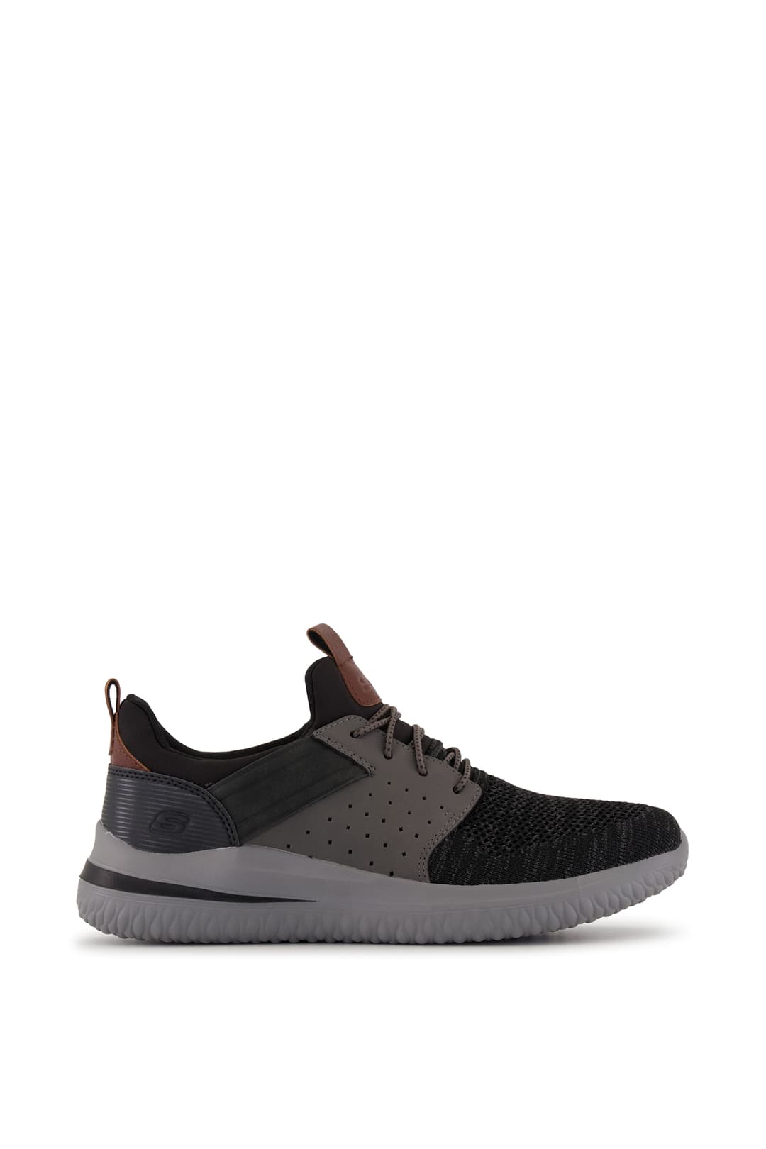Skechers Delson 3.0 Cicada Herren Sneaker Grau, Herren, Größe: 40