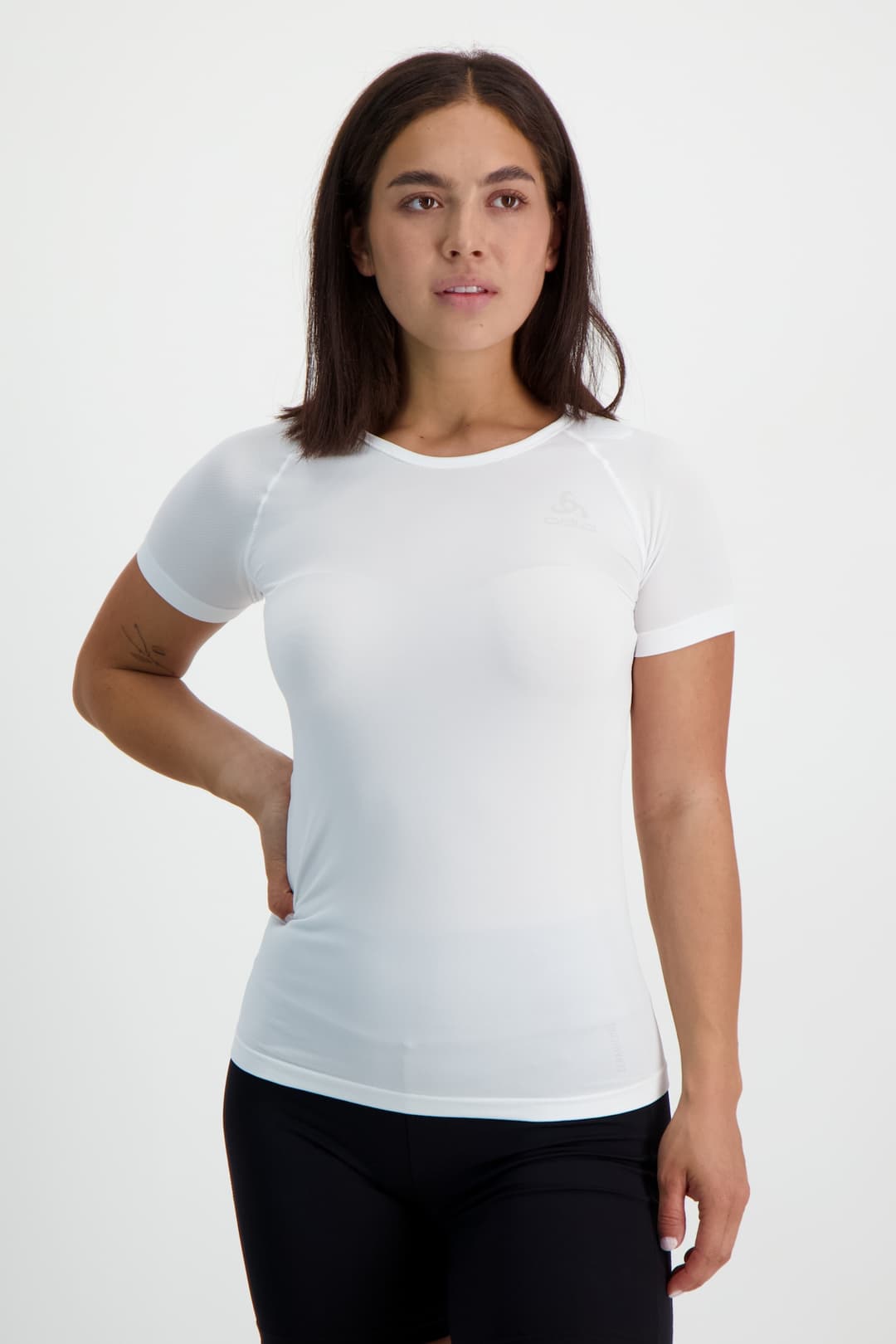Odlo Performance X-Light ECO Damen Thermoshirt Weiss, Damen, Größe: XS