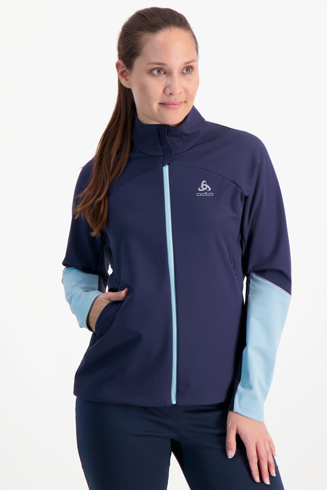 Odlo Engvik Warm Damen Langlaufjacke Blau, Damen, Größe: M