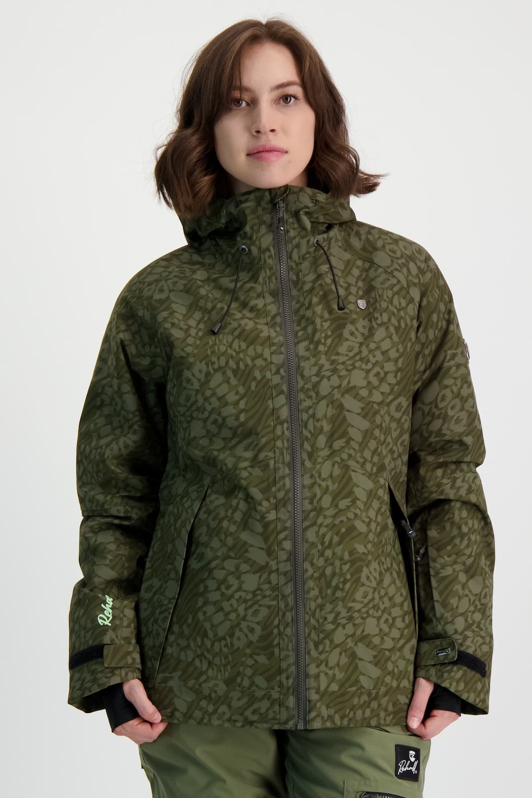 Rehall Kiki-R Damen Snowboardjacke Grün, Damen, Größe: M