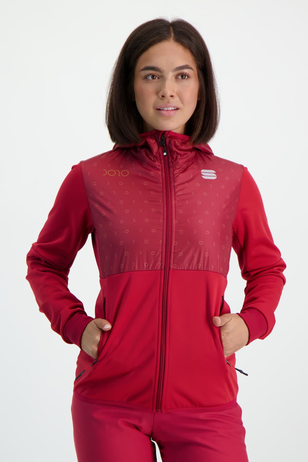 Sportful Doro Damen Langlaufjacke Rot, Damen, Größe: L