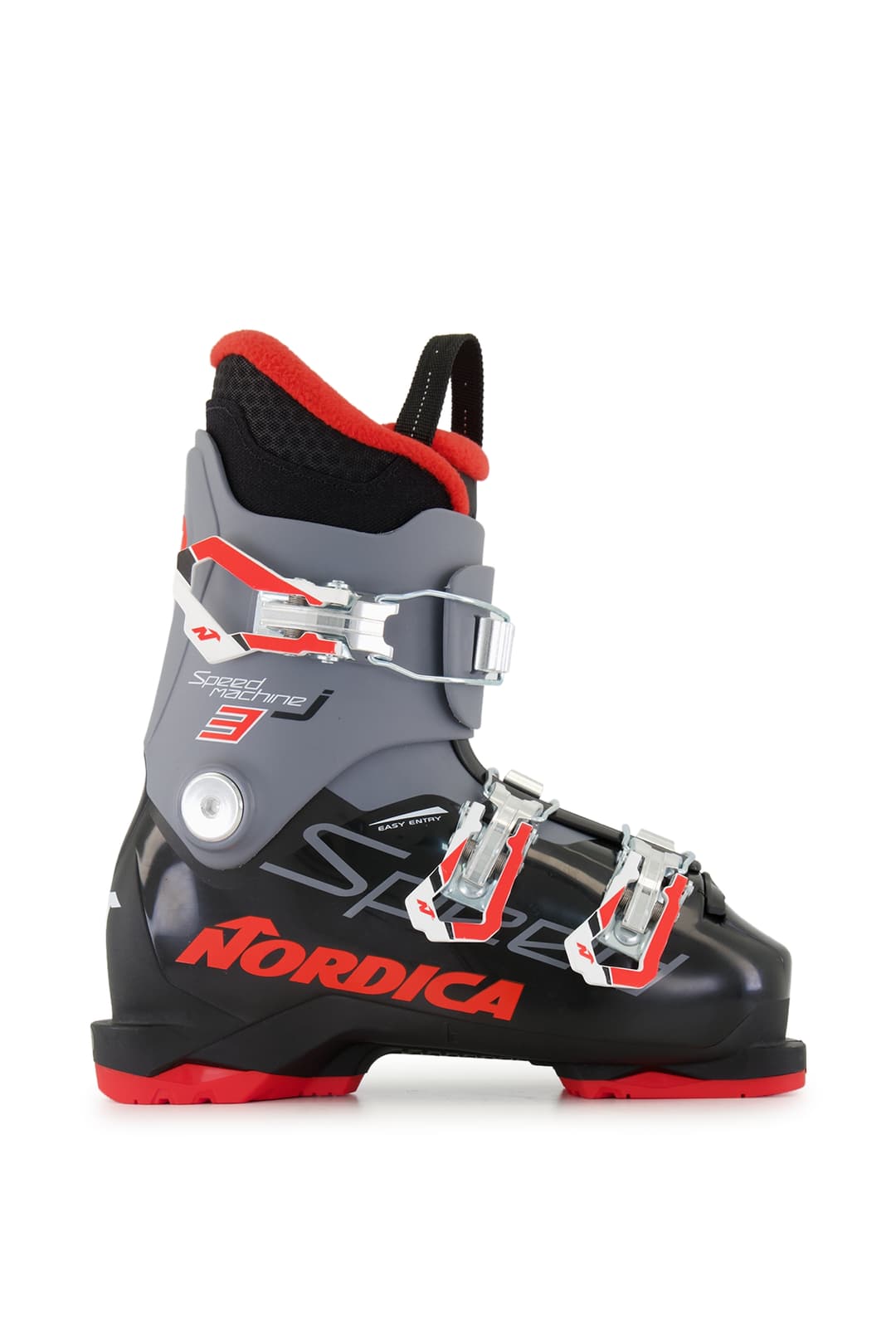 Nordica Speedmachine J3 Kinder Skischuh Schwarz, , Größe: 23 1/2
