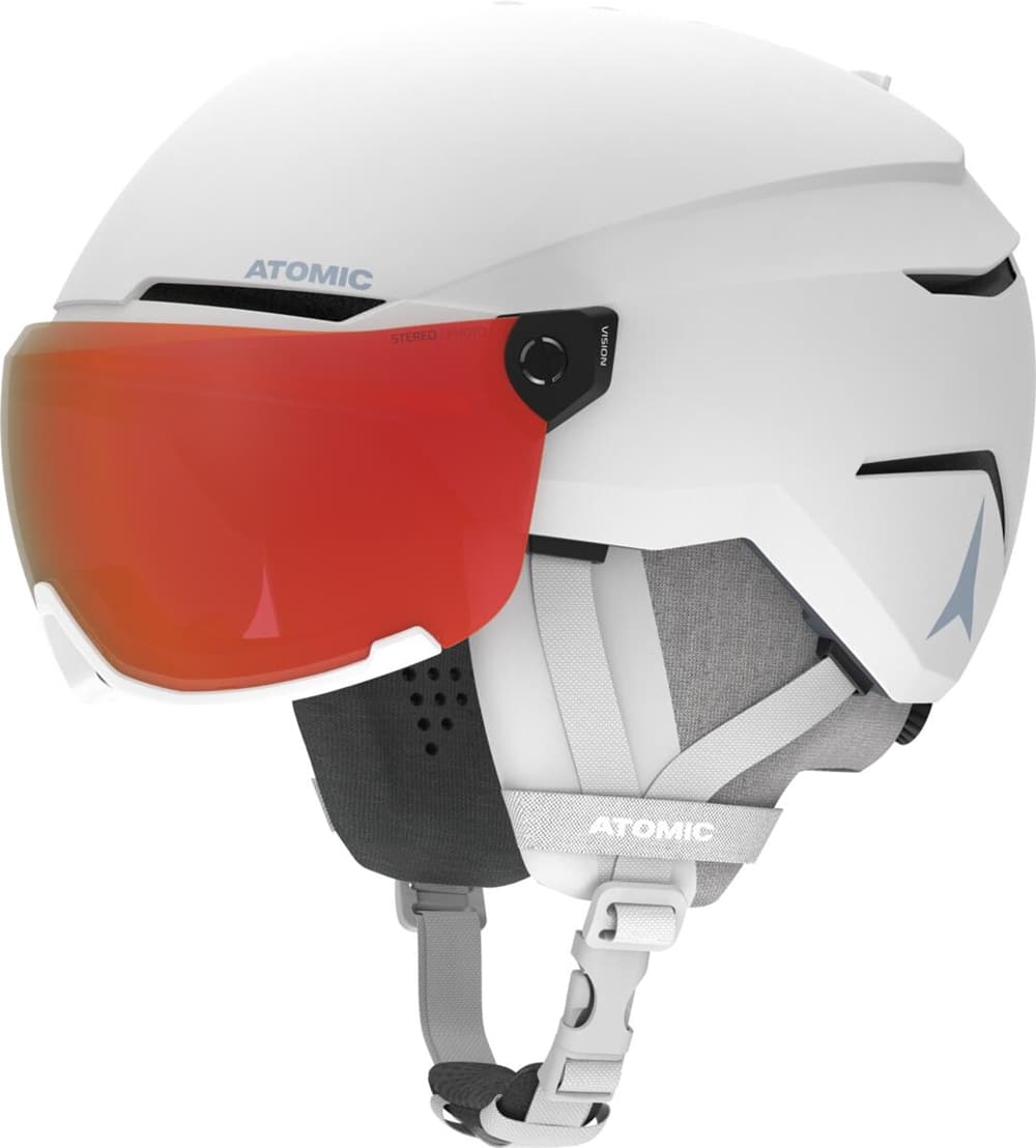ATOMIC Savor Visor Photo Skihelm Weiss, Herren,Damen, Größe: M