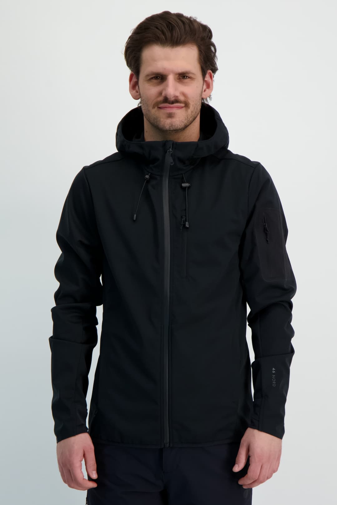 46 NORD Herren Softshelljacke Schwarz, Herren, Größe: XL