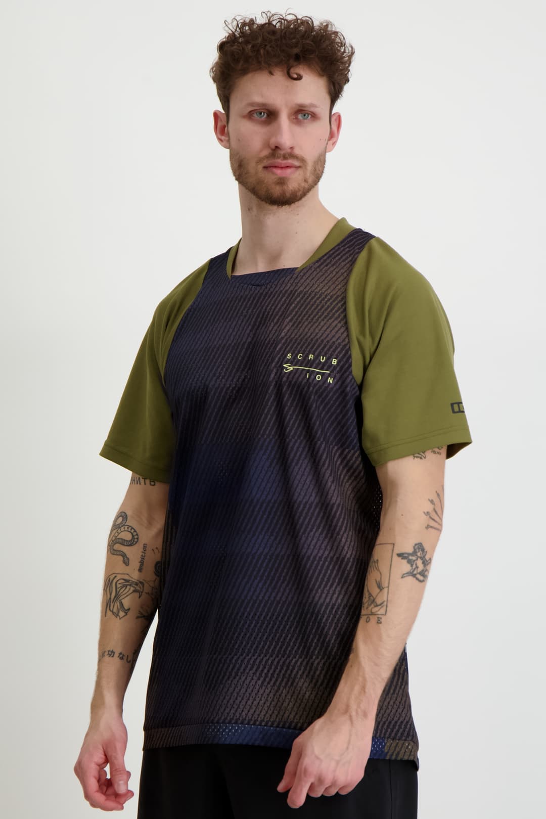 ION Scrub Herren Biketrikot Braun, Herren, Größe: M