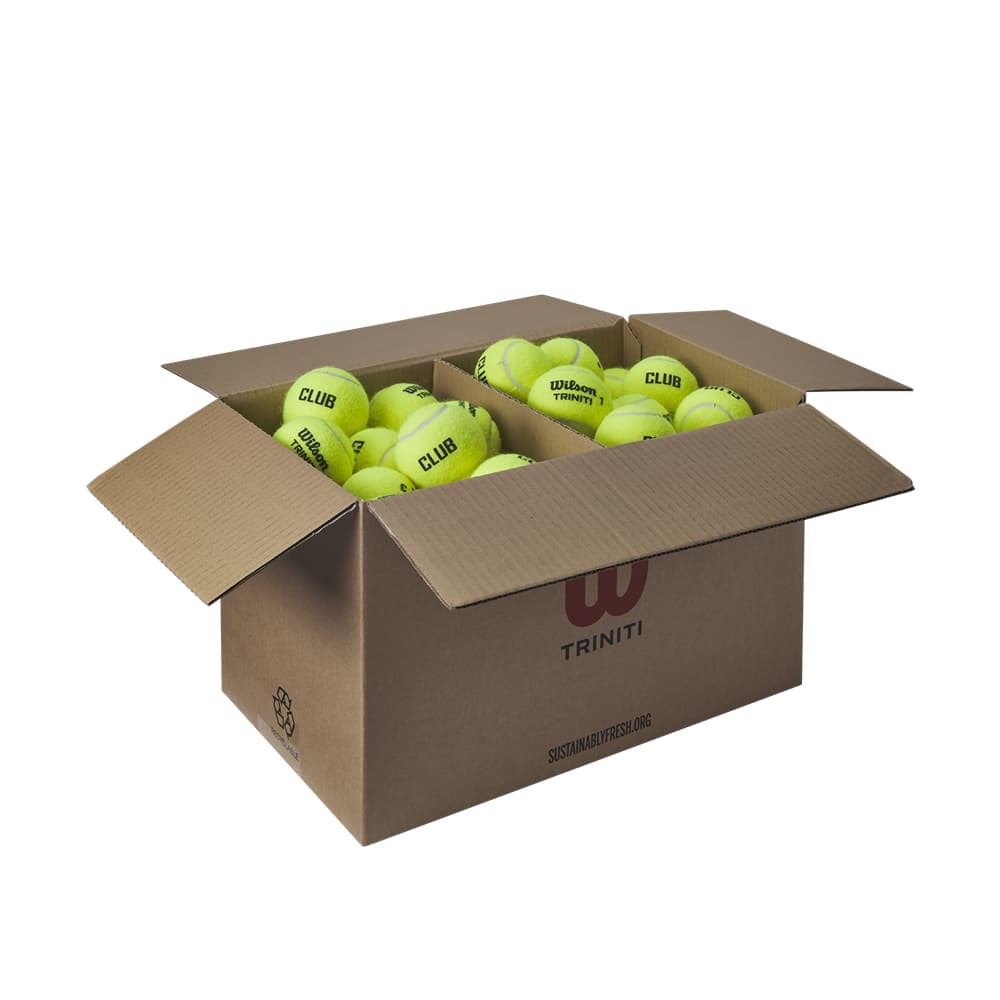 Wilson 72-Pack Triniti Pro Club Tennisball Gelb, Herren, Größe: ONE SIZE