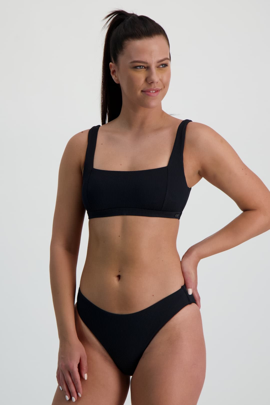 Roxy Love The 360 Athletic A-C Cup Damen Bikini Schwarz, Damen, Größe: XL