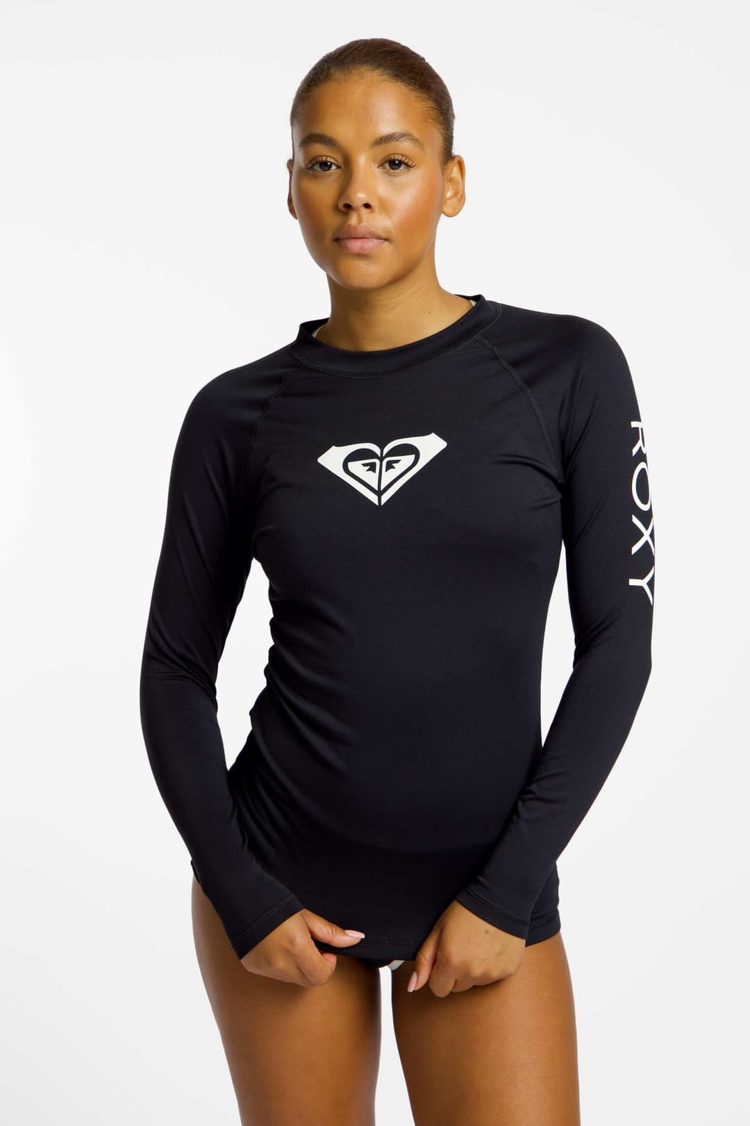 Roxy Whole Hearted 50+ Damen Lycra Shirt Schwarz, Damen, Größe: M