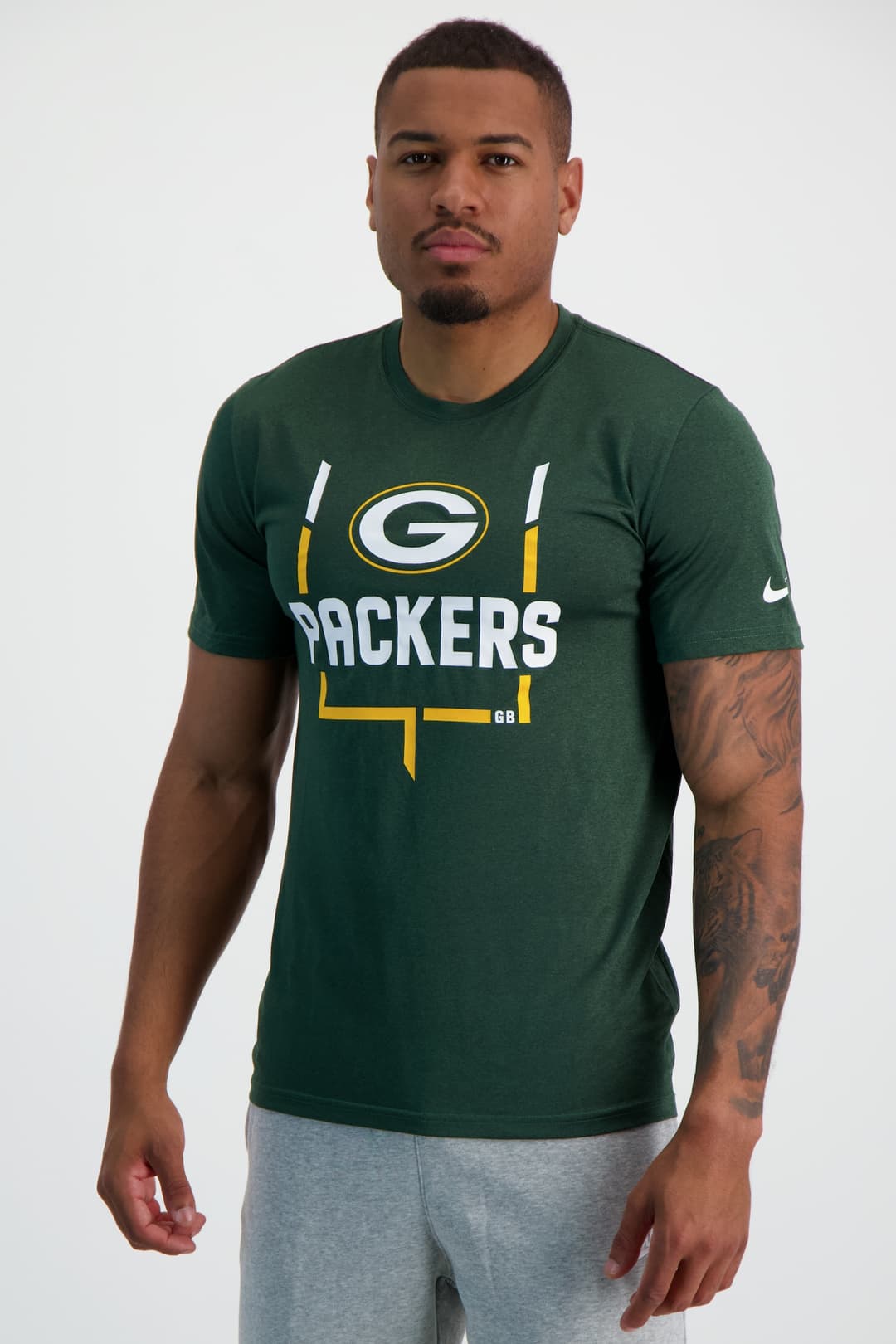 Nike Green Bay Packers Legend Goal Post Herren T-Shirt Grün, Herren, Größe: S