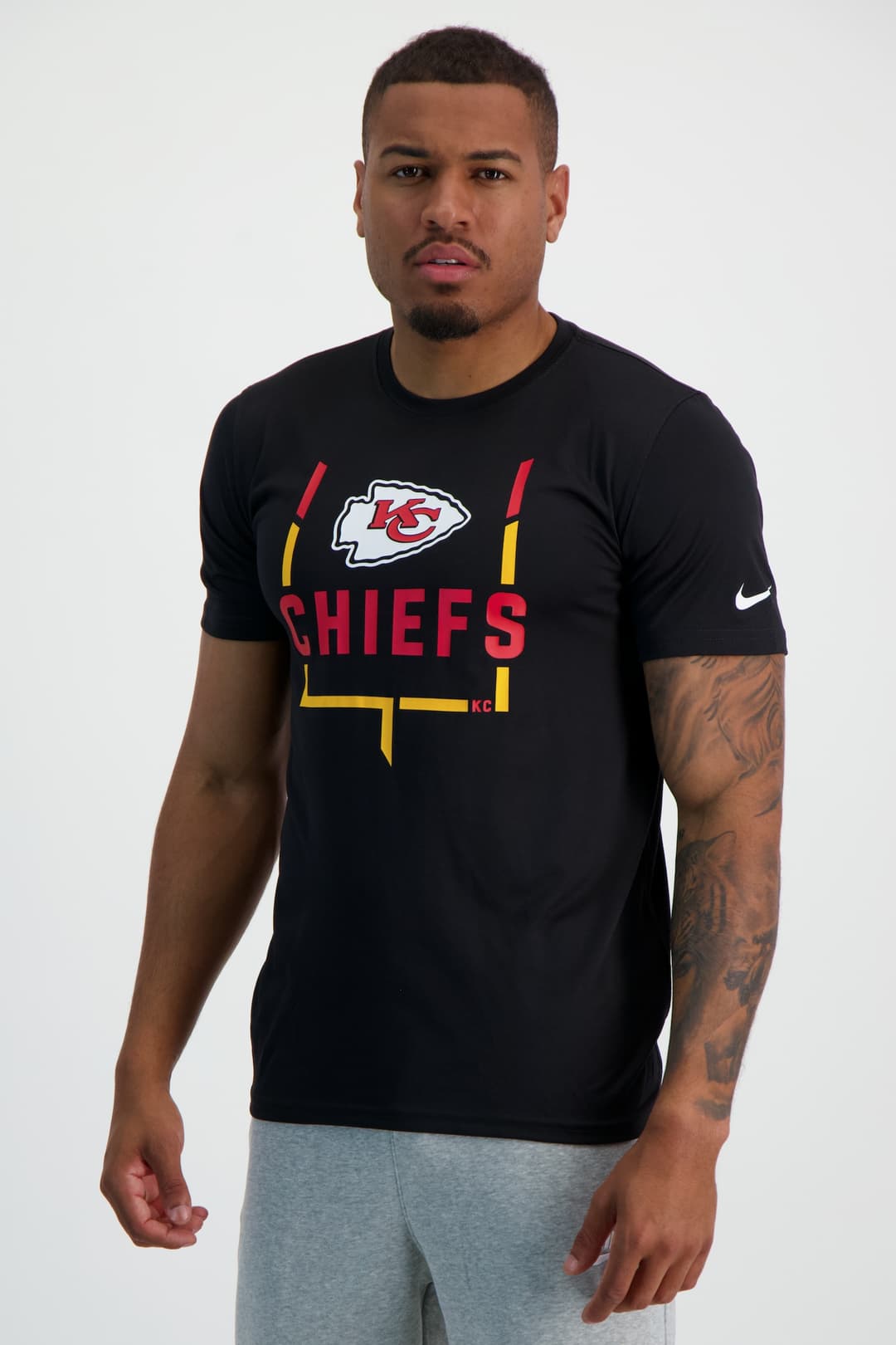 Nike Kansas City Chiefs Legend Goal Post Herren T-Shirt Schwarz, Herren, Größe: S