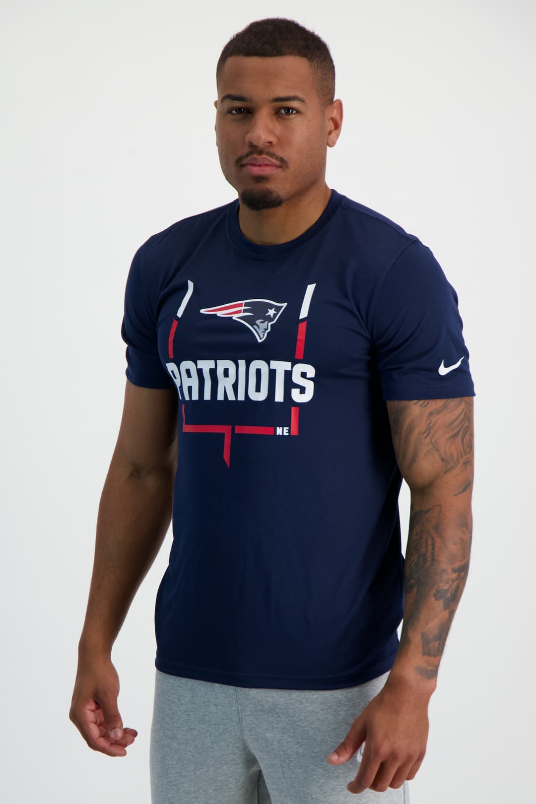 Nike New England Patriots Legend Goal Post Herren T-Shirt Blau, Herren, Größe: S