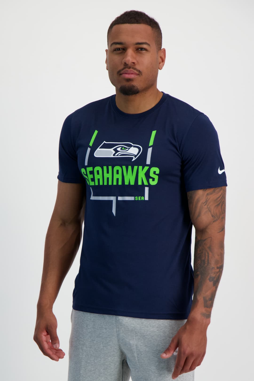 Nike Seattle Seahawks Legend Goal Post Herren T-Shirt Blau, Herren, Größe: S