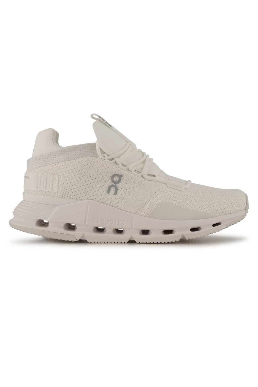 ON Cloudnova Damen Sneaker Weiss, Damen, Größe: 6 1/2