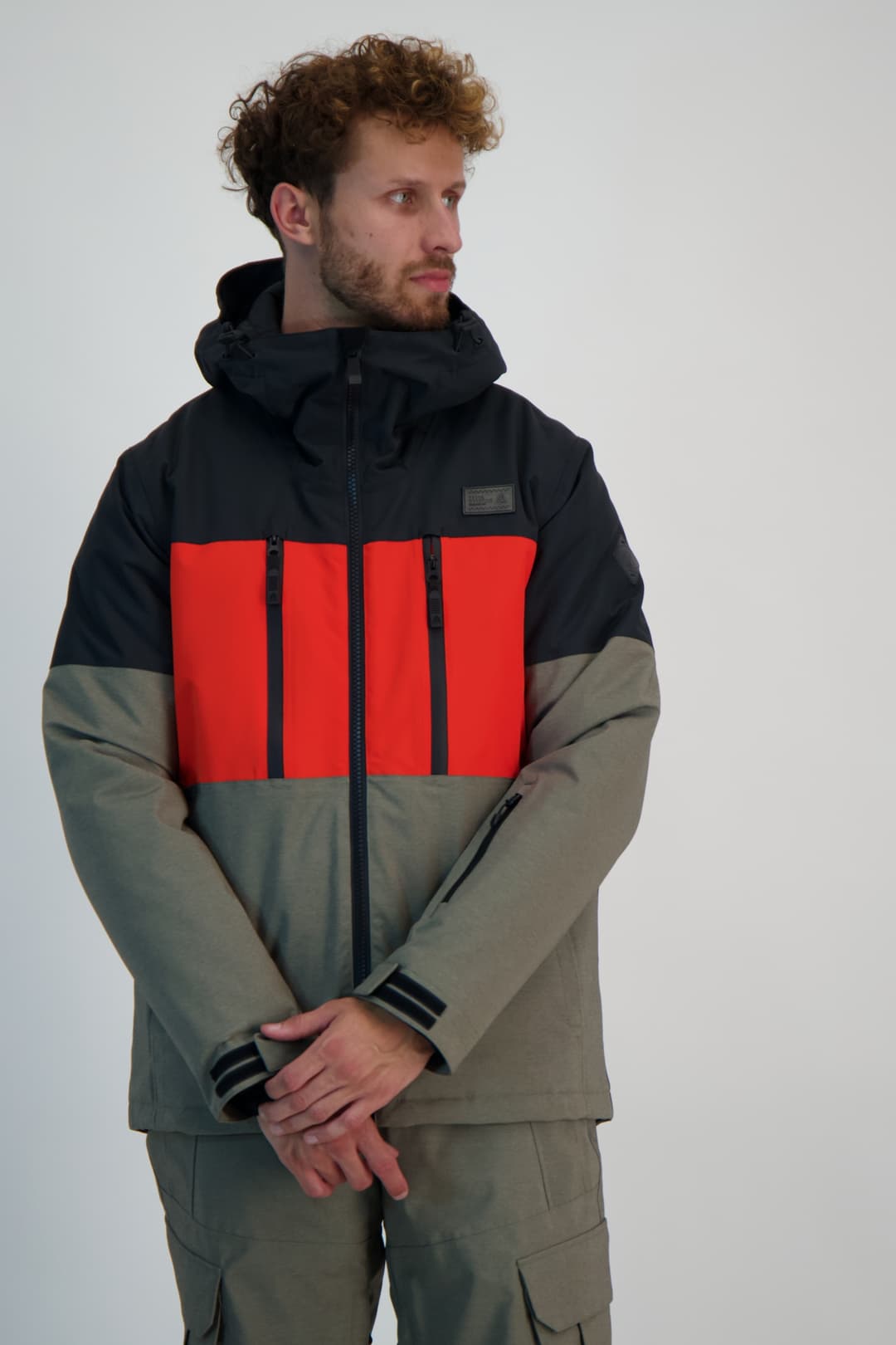 BEACH MOUNTAIN Herren Snowboardjacke Schwarz, Herren, Größe: XL