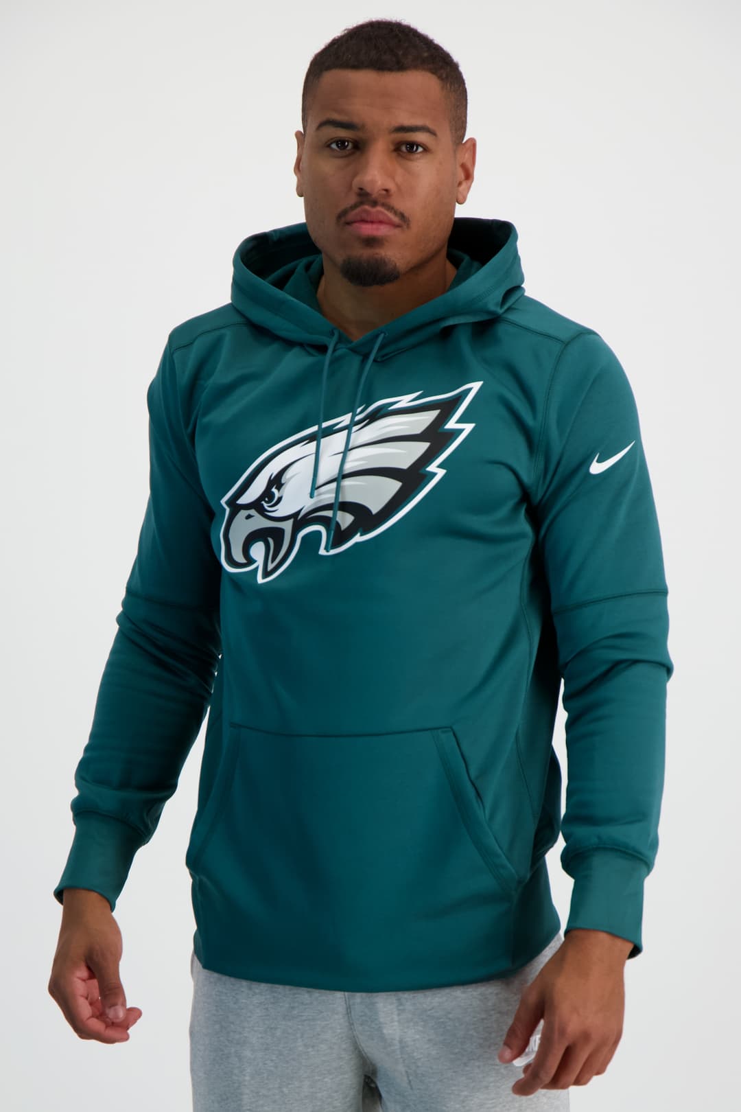 Nike Philadelphia Eagles Nike Logo Therma Herren Hoodie Grün, Herren, Größe: S