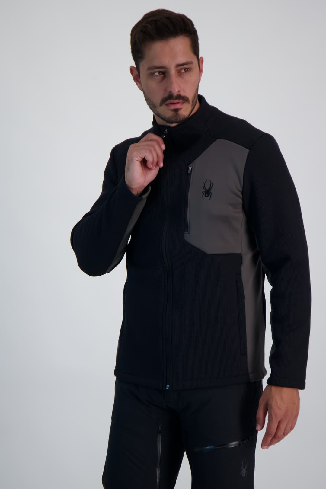 Spyder Bandit Herren Midlayer Schwarz, Herren, Größe: S