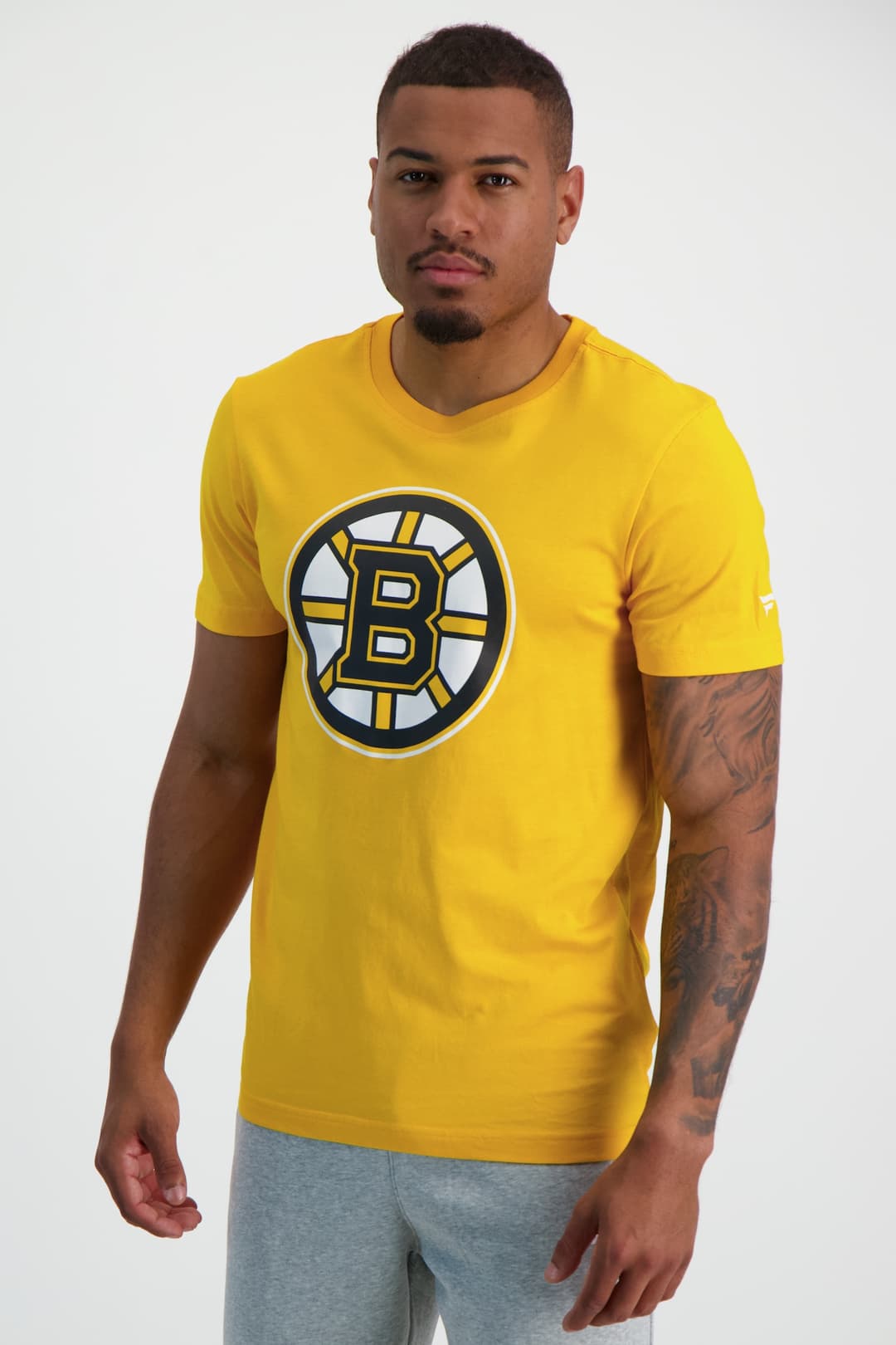 Fanatics Boston Bruins Primary Logo Graphic Herren T-Shirt Gelb, Herren, Größe: M