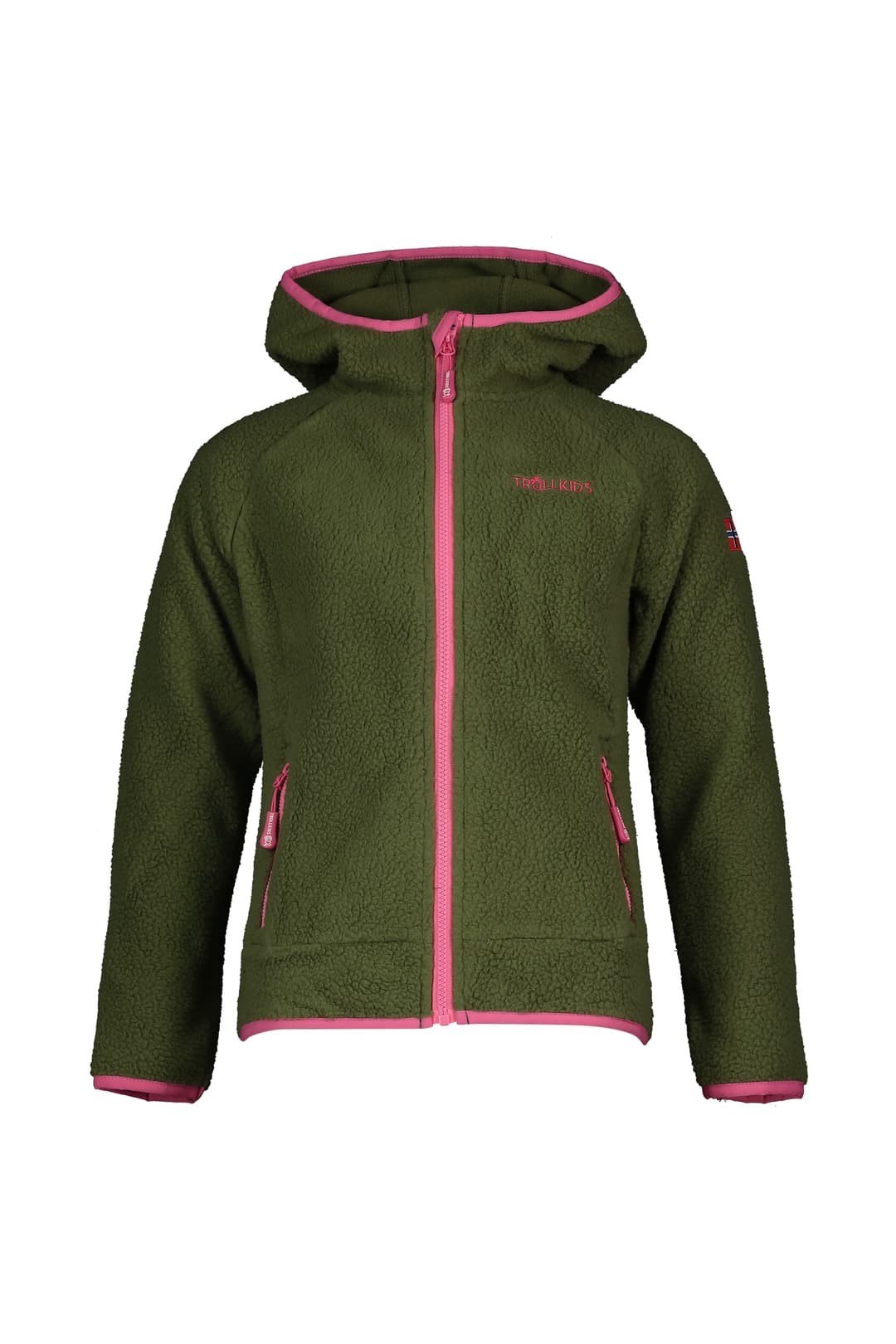 Trollkids Mandal Sherpa Mädchen Midlayer Grün, , Größe: 152