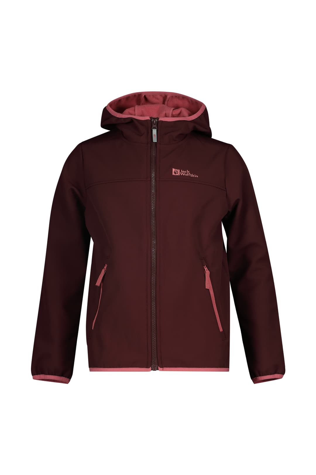 Jack Wolfskin Fourwinds Kinder Softshelljacke Bordeaux, , Größe: 152