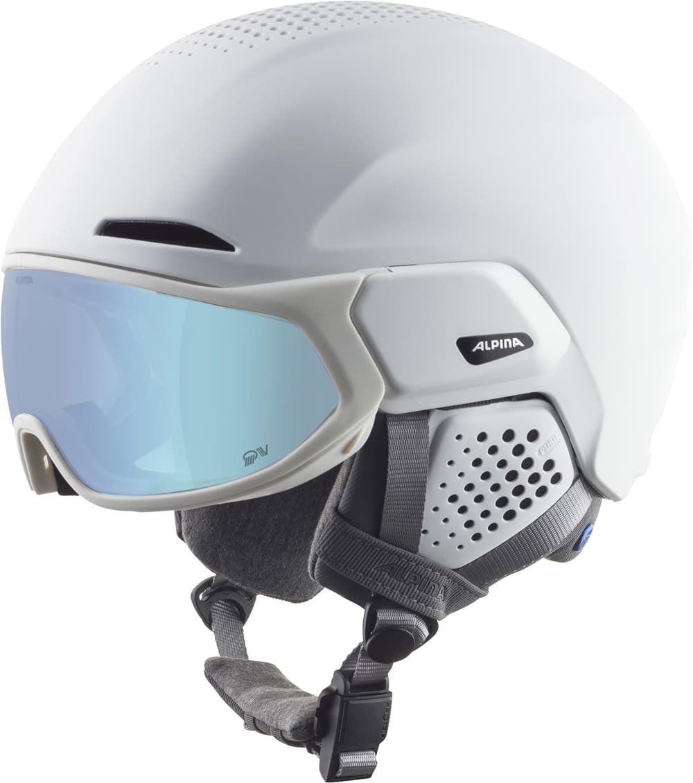 ALPINA Alto QV Skihelm Weiss, Herren, Größe: 51-55