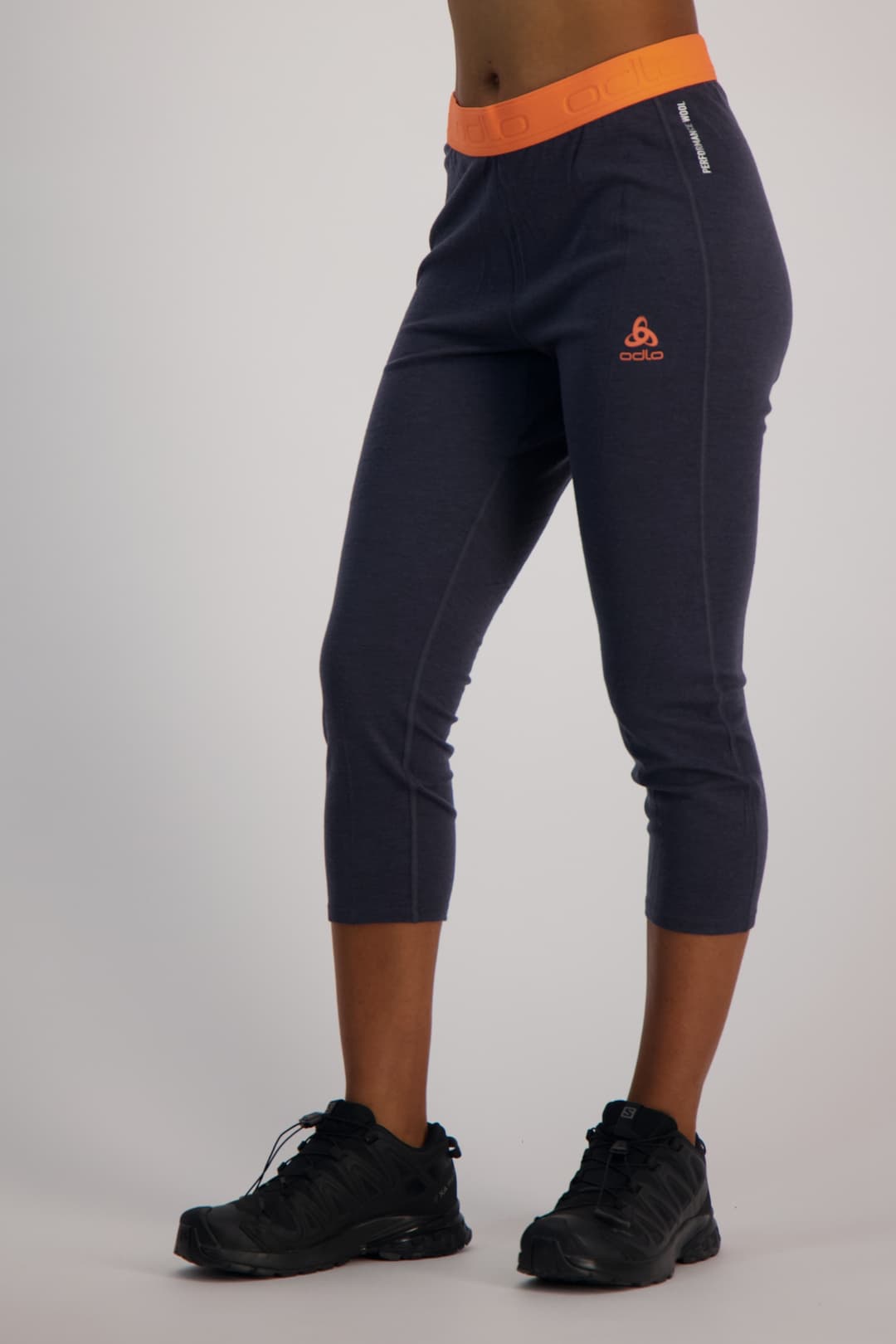 Odlo Revelstoke Performance Wool 150 Warm Damen 3/4 Thermohose Blau, Damen, Größe: XS