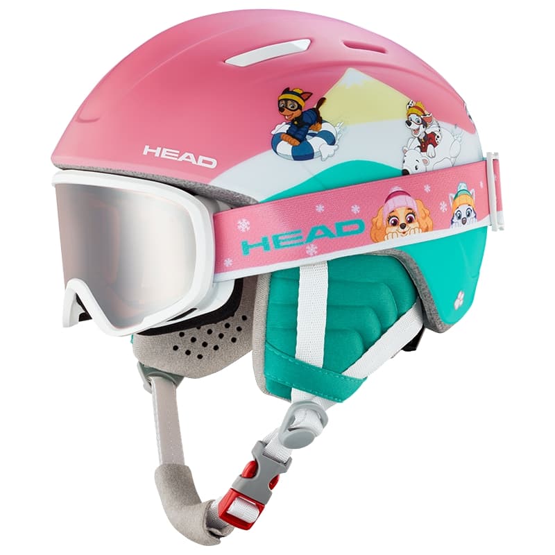 HEAD Maja Paw Kinder Skihelm + Brille Pink, , Größe: XXS