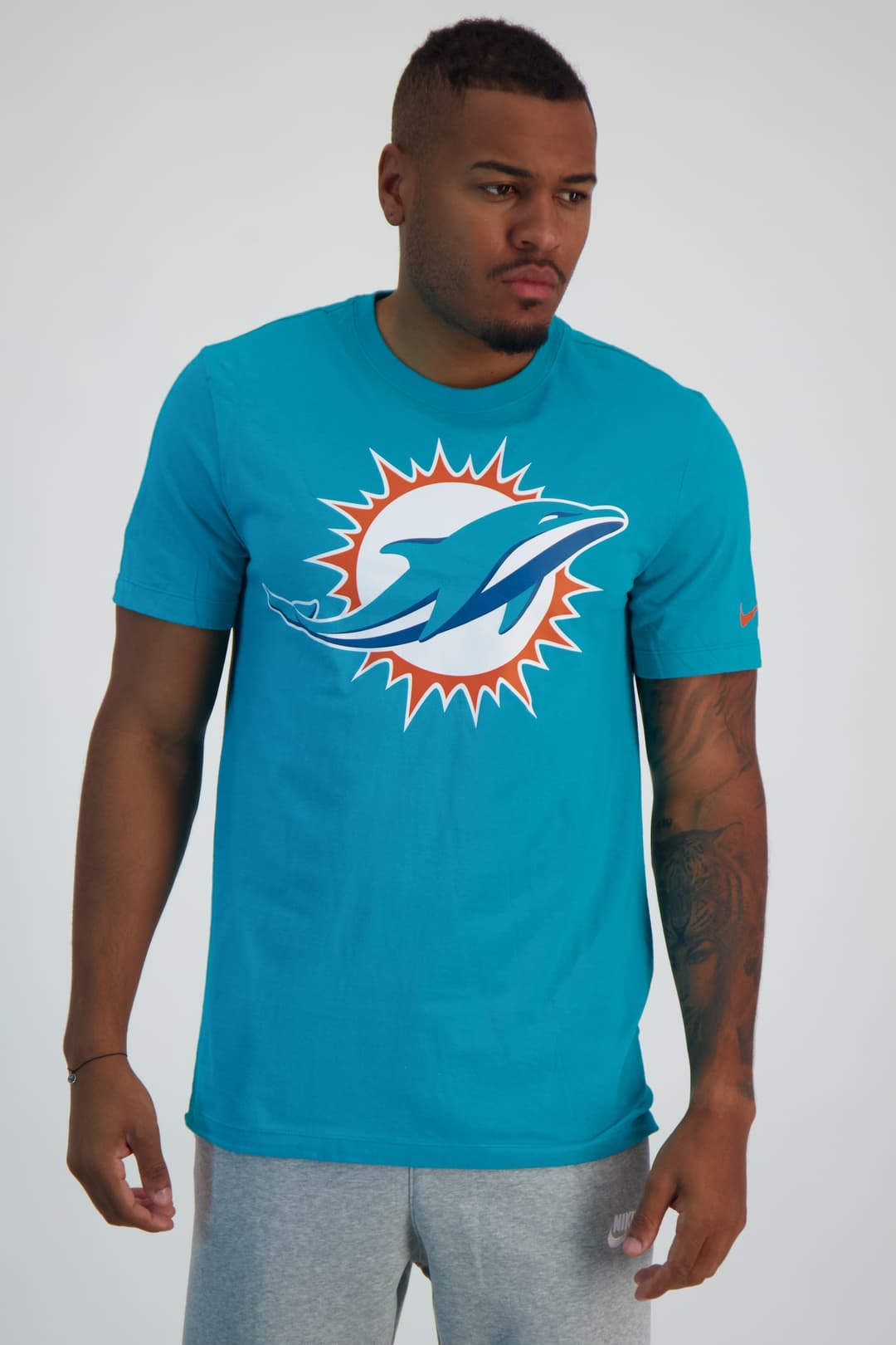 Nike Miami Dolphins Logo Essential Herren T-Shirt Blau, Herren, Größe: L