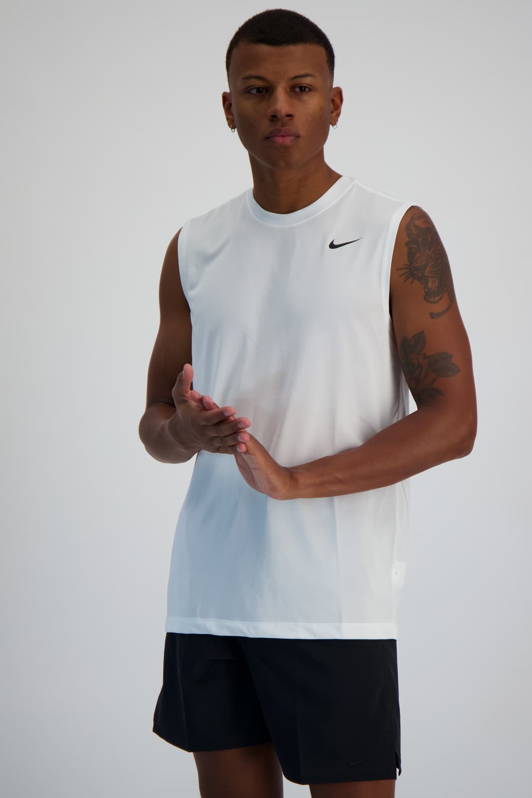 Nike Dri-FIT Legend Herren Tanktop Weiss, Herren, Größe: S