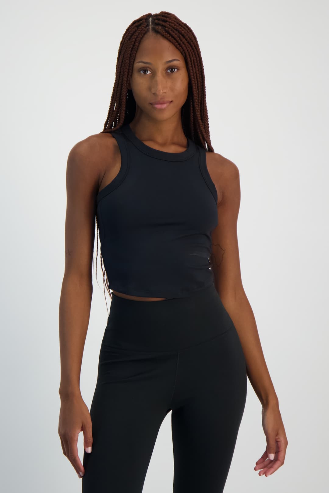 Nike One Fitted Dri-FIT Crop Damen Top Schwarz, Damen, Größe: L