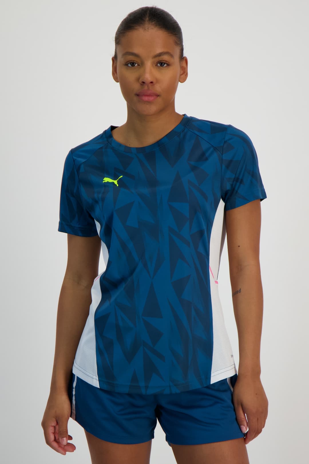 PUMA individualBLAZE Damen T-Shirt Blau, Damen, Größe: XS