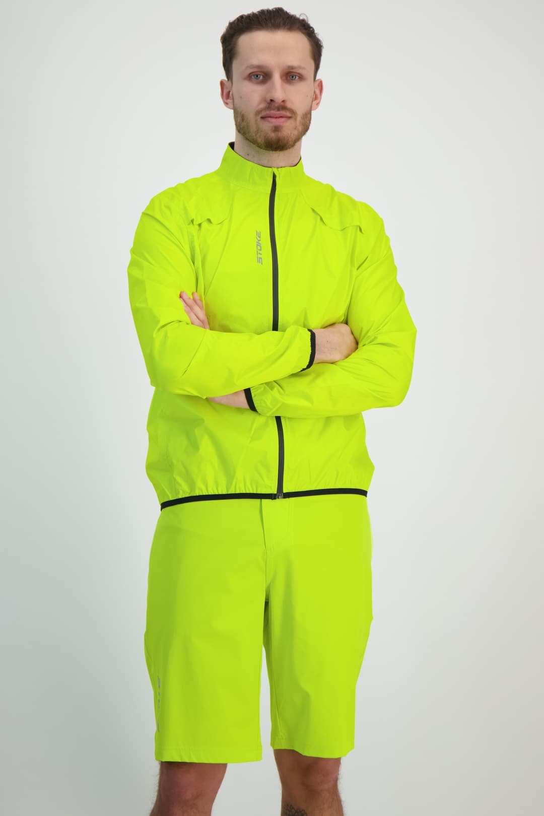 Stoke Basic Rain Herren Bikejacke Gelb, Herren, Größe: M