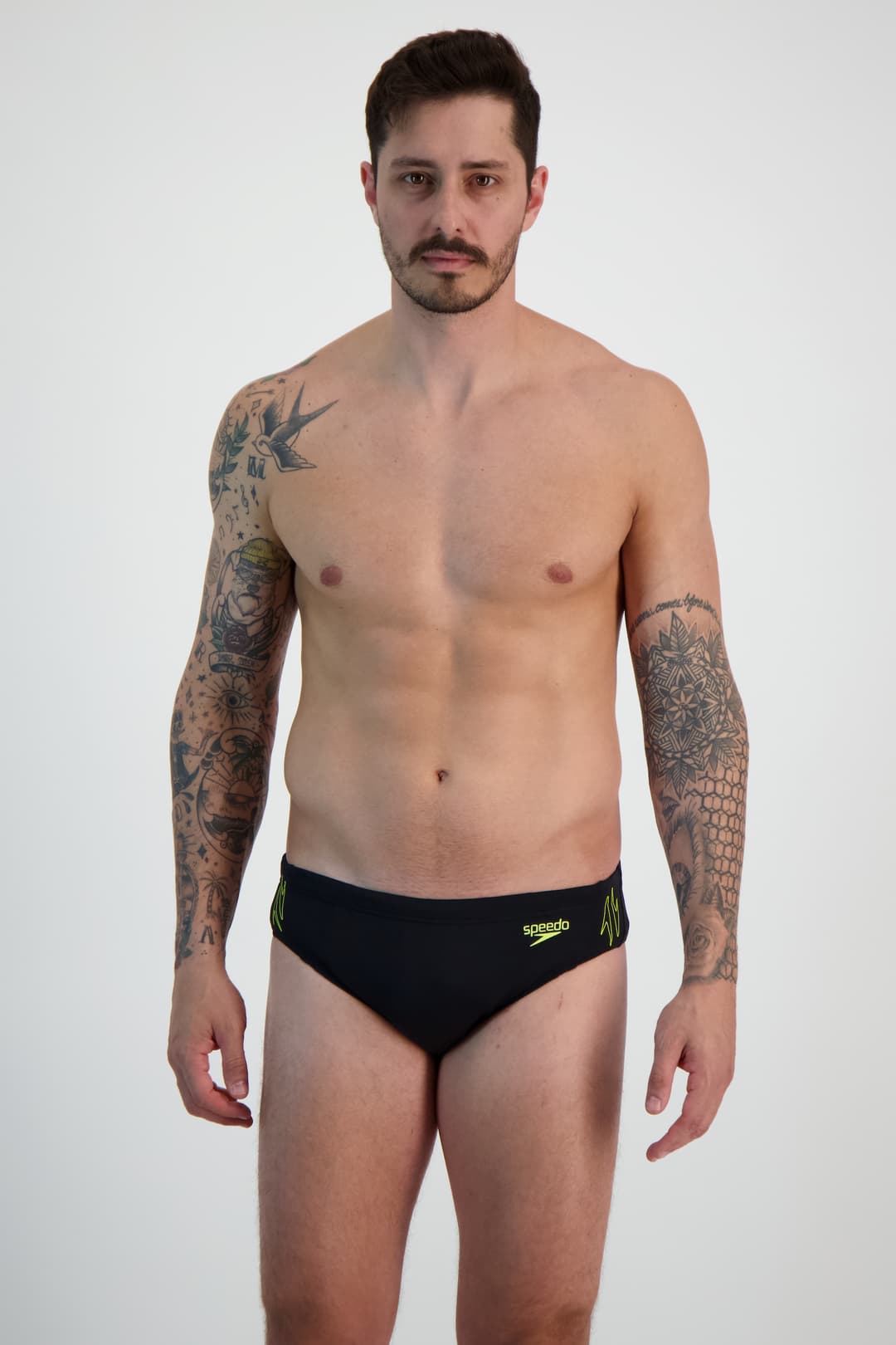speedo Hyperboom Splice 7 cm Herren Badeslip Schwarz, Herren, Größe: 46