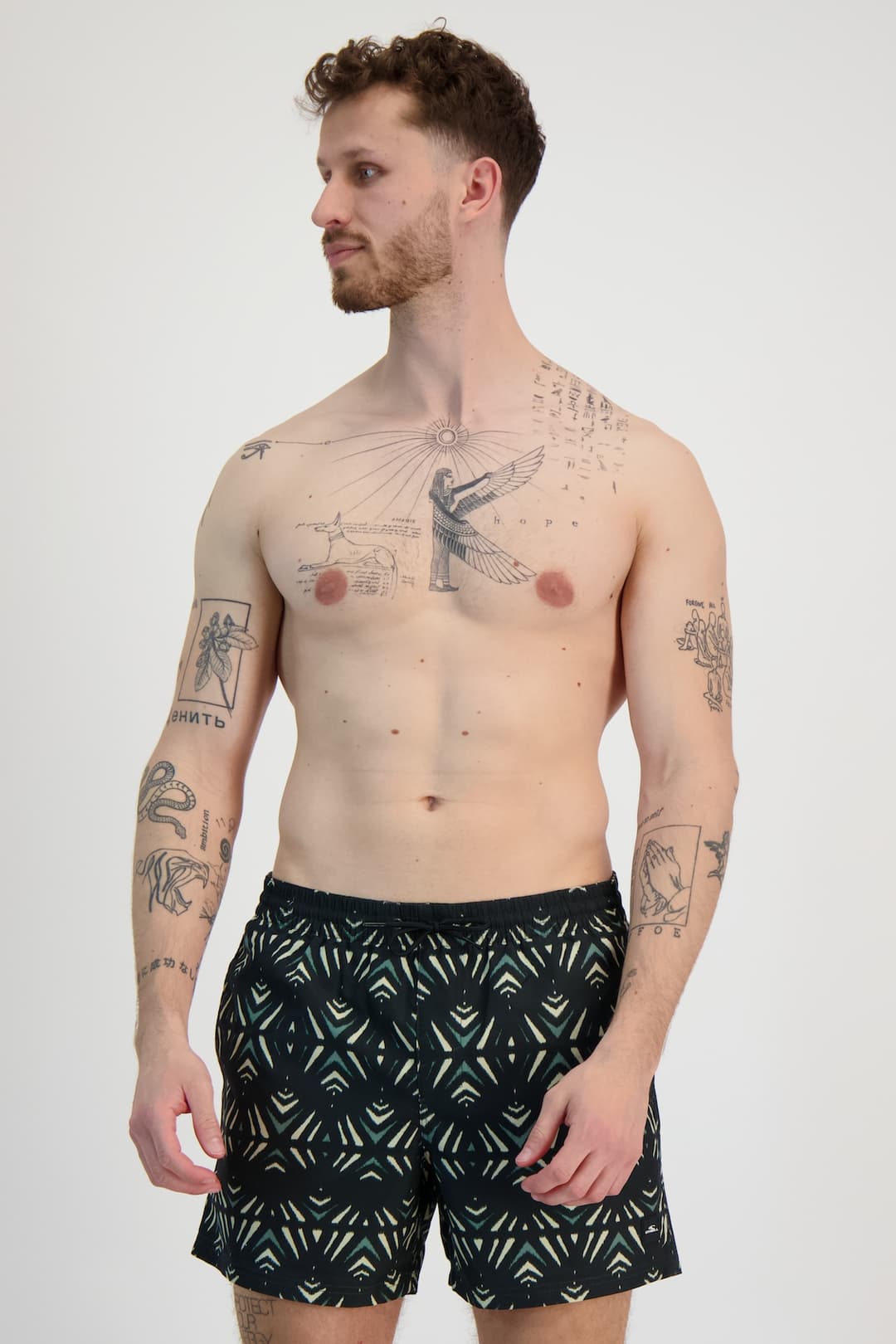 O'NEILL Mix and Match Cali Print 15 Inch Herren Badeshort Schwarz, Herren, Größe: XXL