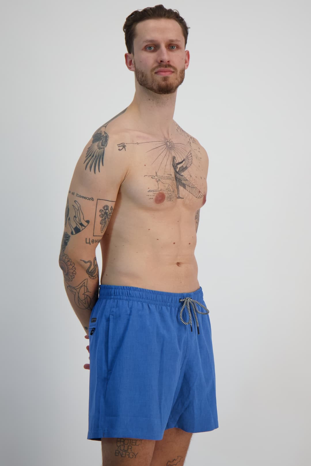 PROTEST DAVEY Herren Badeshort Blau, Herren, Größe: XXL