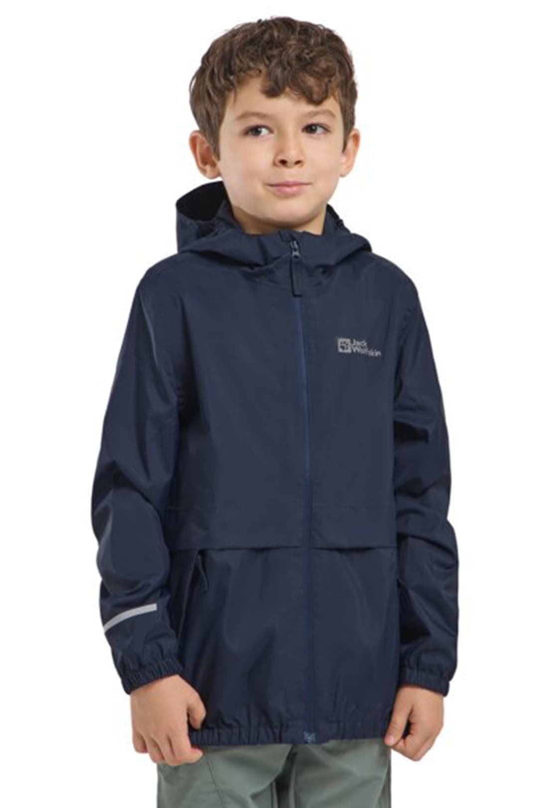 Jack Wolfskin Rainy Days 2L Kinder Outdoorjacke Blau, , Größe: 140