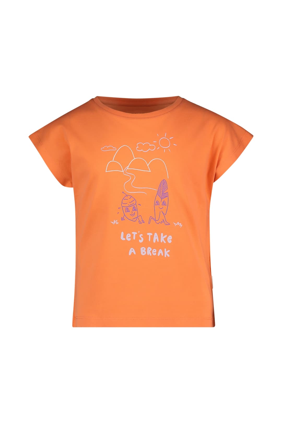 Jack Wolfskin Take A Brake Mädchen T-Shirt Orange, , Größe: 128
