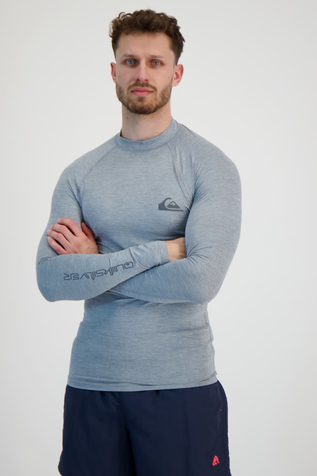 Quiksilver Everyday 50+ Herren Lycra Shirt Grau, Herren, Größe: XXL