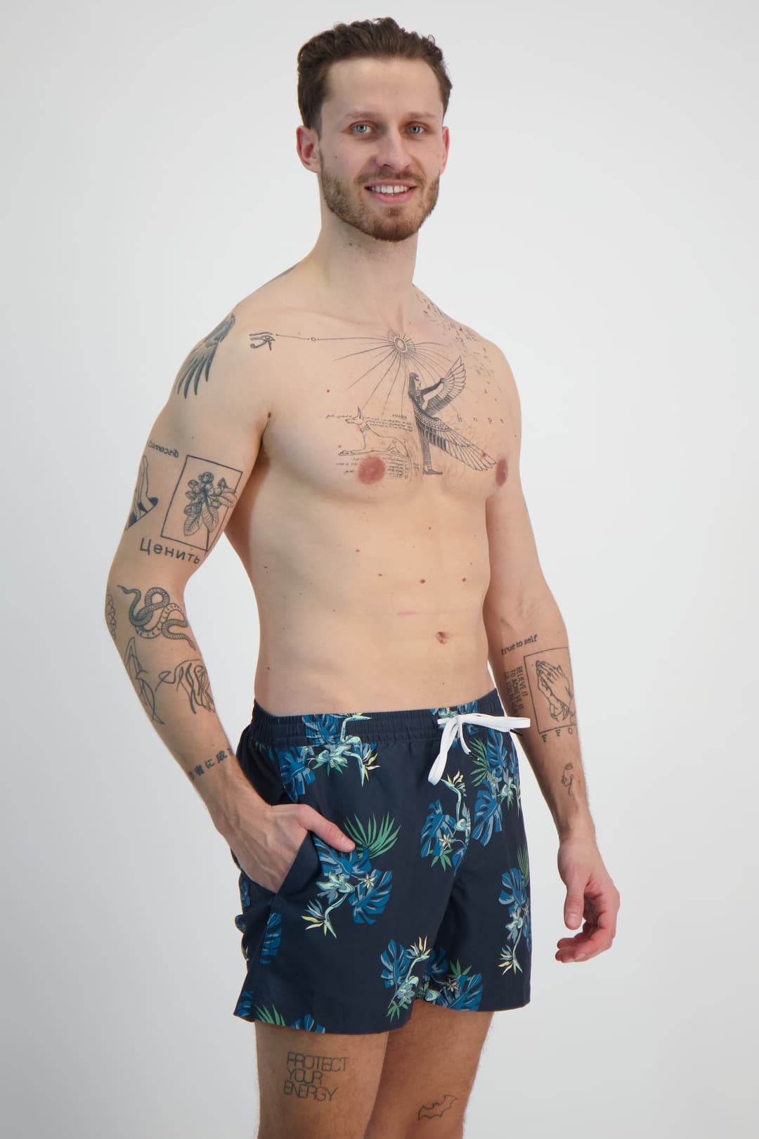 Quiksilver Floraliby Volley 15 Inch Herren Badeshort Blau, Herren, Größe: XXL
