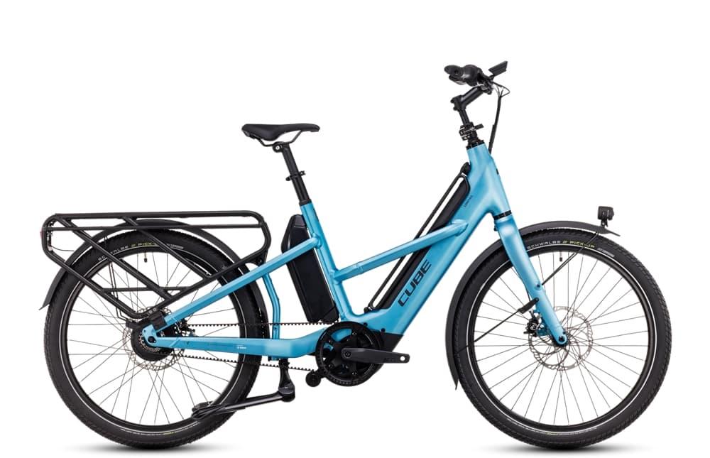 CUBE Longtail Hybrid 725 26 E-Bike Blau, Herren, Größe: 26
