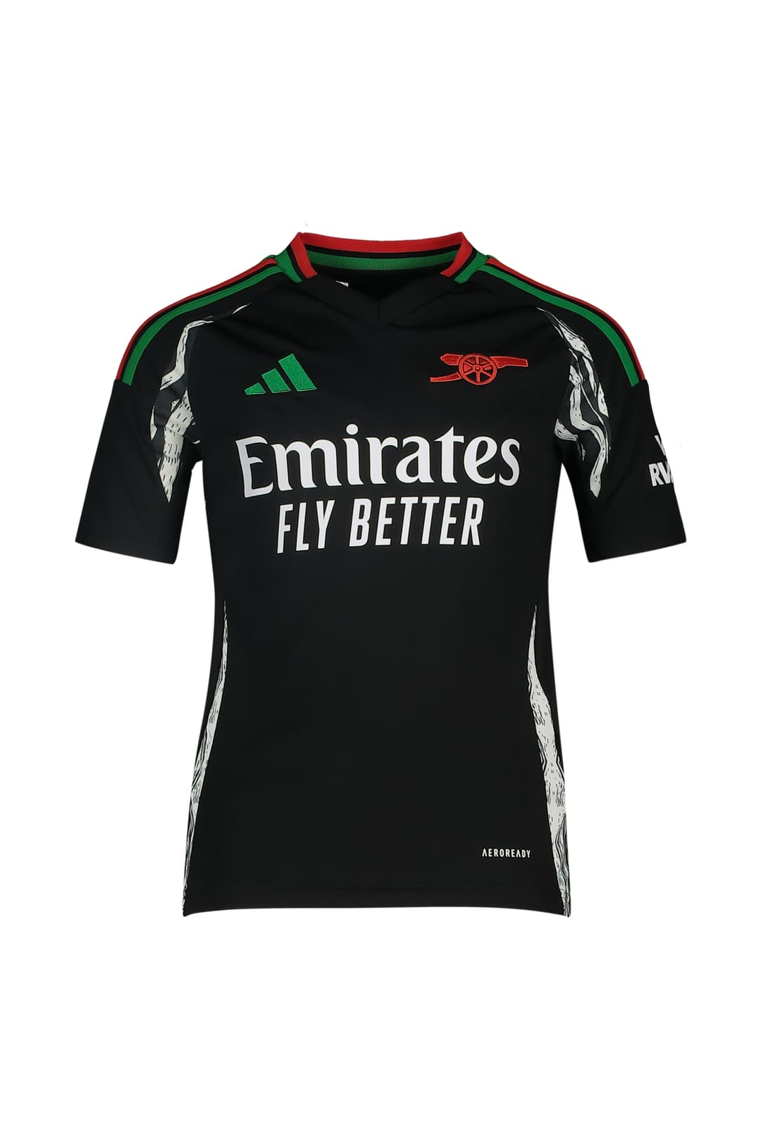 adidas FC Arsenal Away Replica Kinder Fussballtrikot 24/25 Schwarz, , Größe: 128