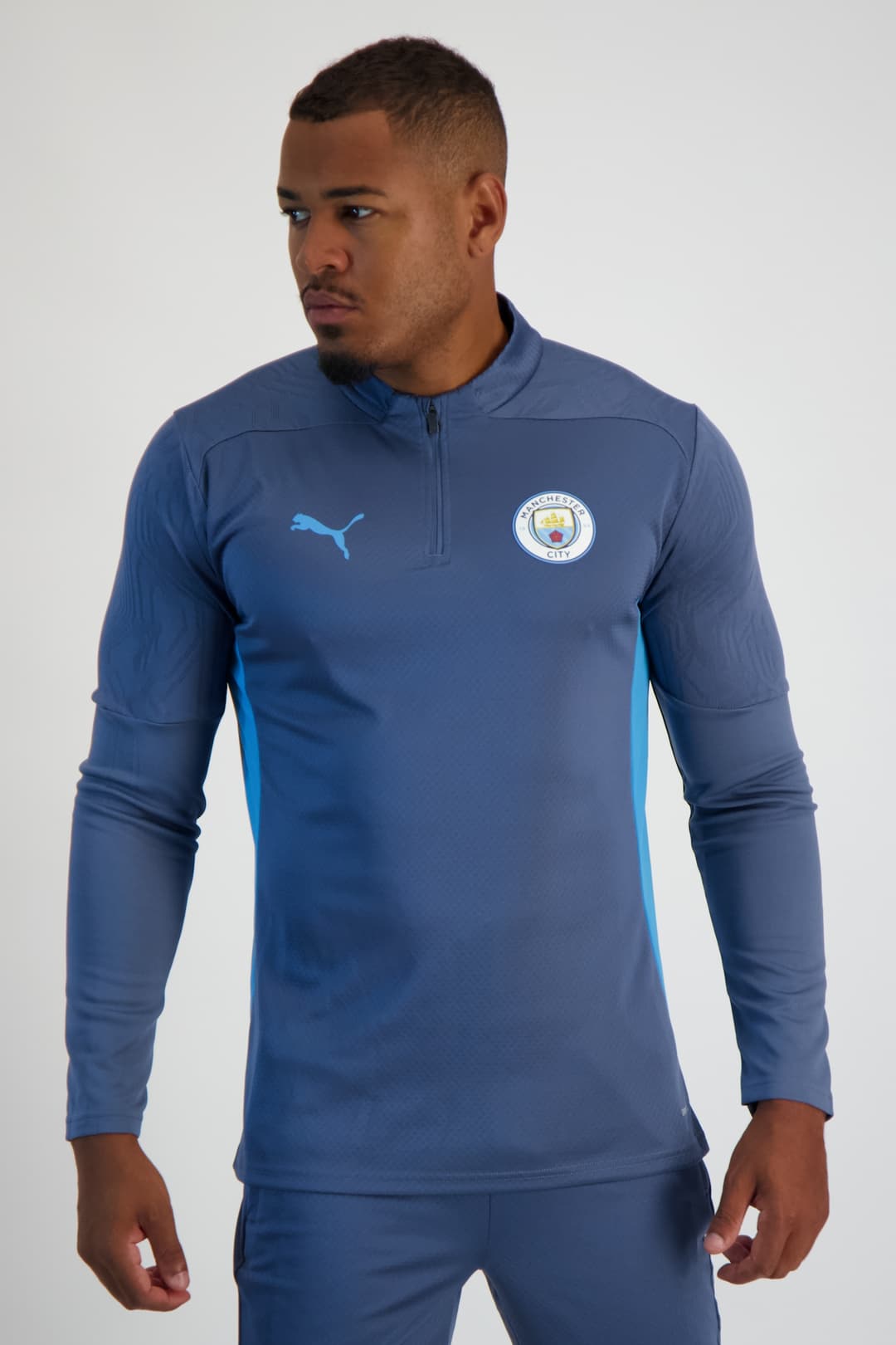 PUMA Manchester City Training Herren Longsleeve Blau, Herren, Größe: XL