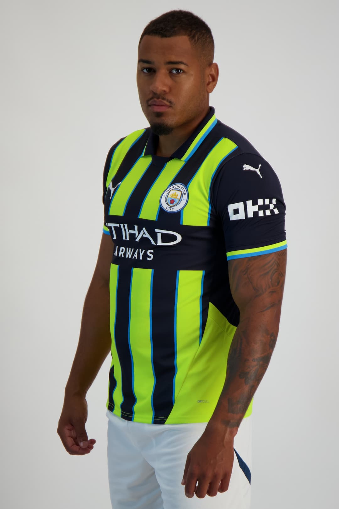 PUMA Manchester City Away Replica Herren Fussballtrikot 24/25 Gelb, Herren, Größe: M