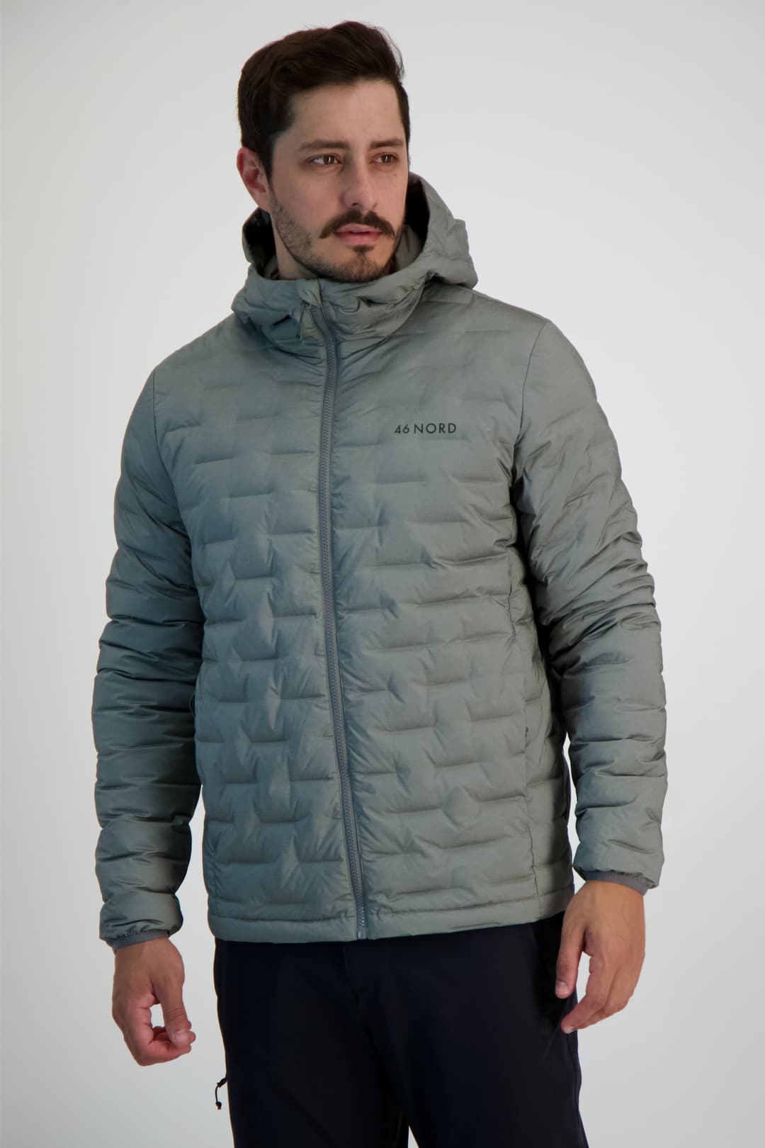 46 NORD Herren Daunenjacke Grau, Herren, Größe: L