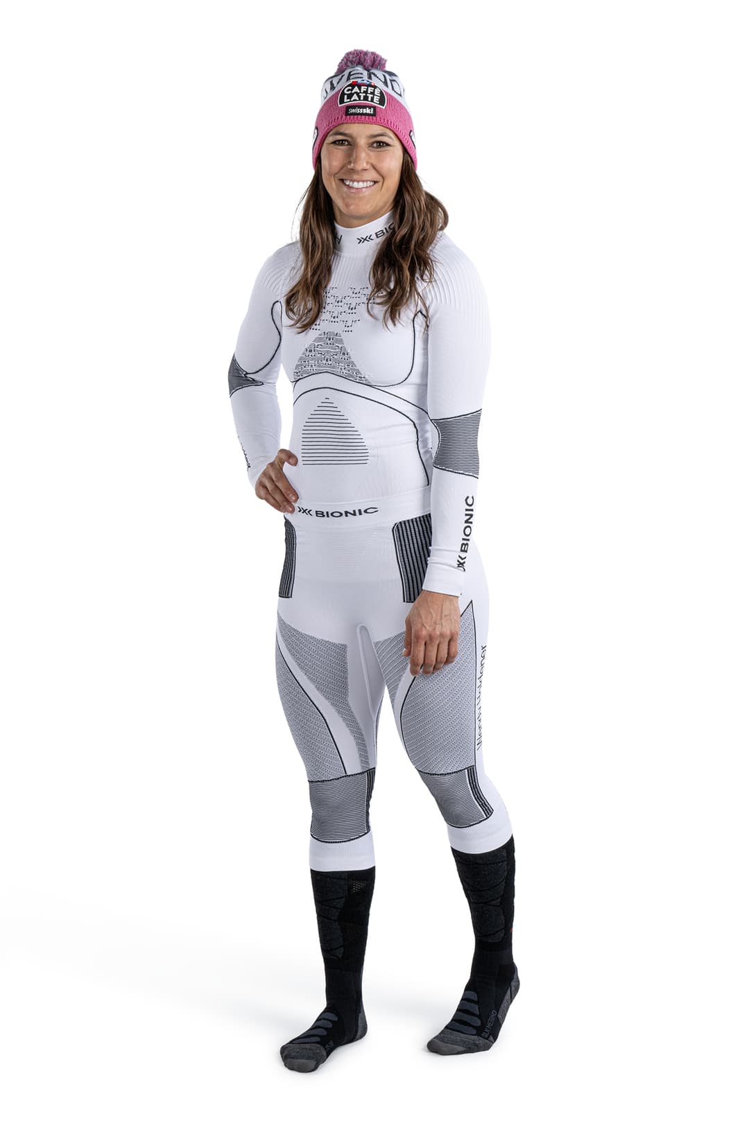 X Bionic Wendy Holdener Signature Edition Energy Accumulator 4.0 Damen 3/4 Thermohose Weiss, Damen, Größe: M