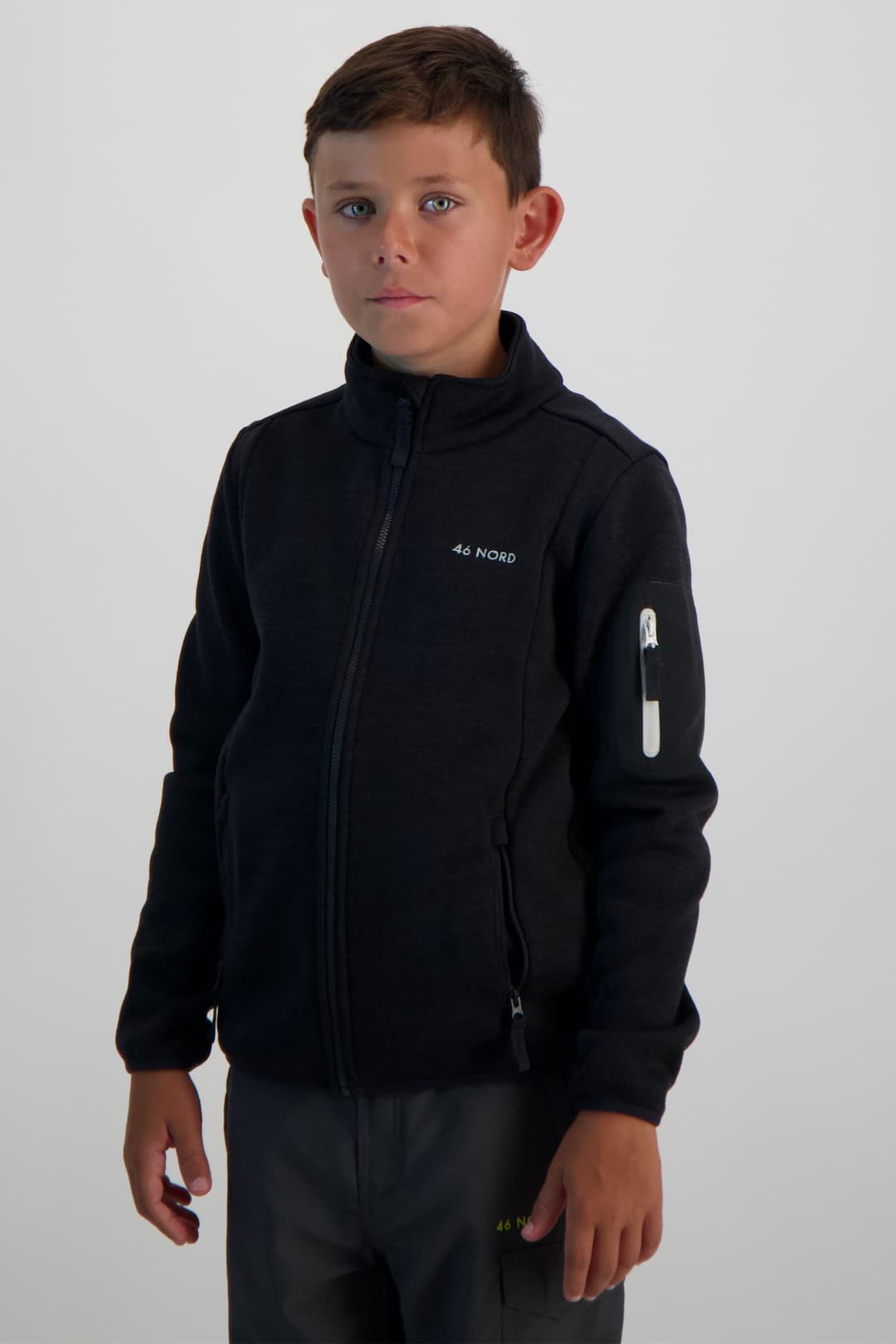 46 NORD Kinder Midlayer Schwarz, , Größe: 140